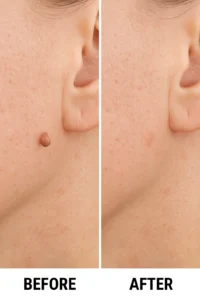 Skin tags removal Farthingstone before and after